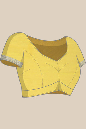 Purple Art Silk Block Saree