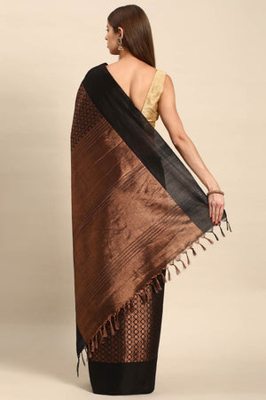 Black Art Silk Indian Saree