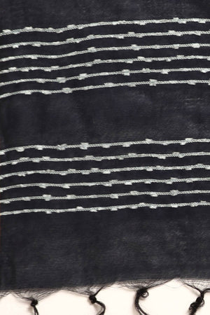 Purple Art Silk Block Saree