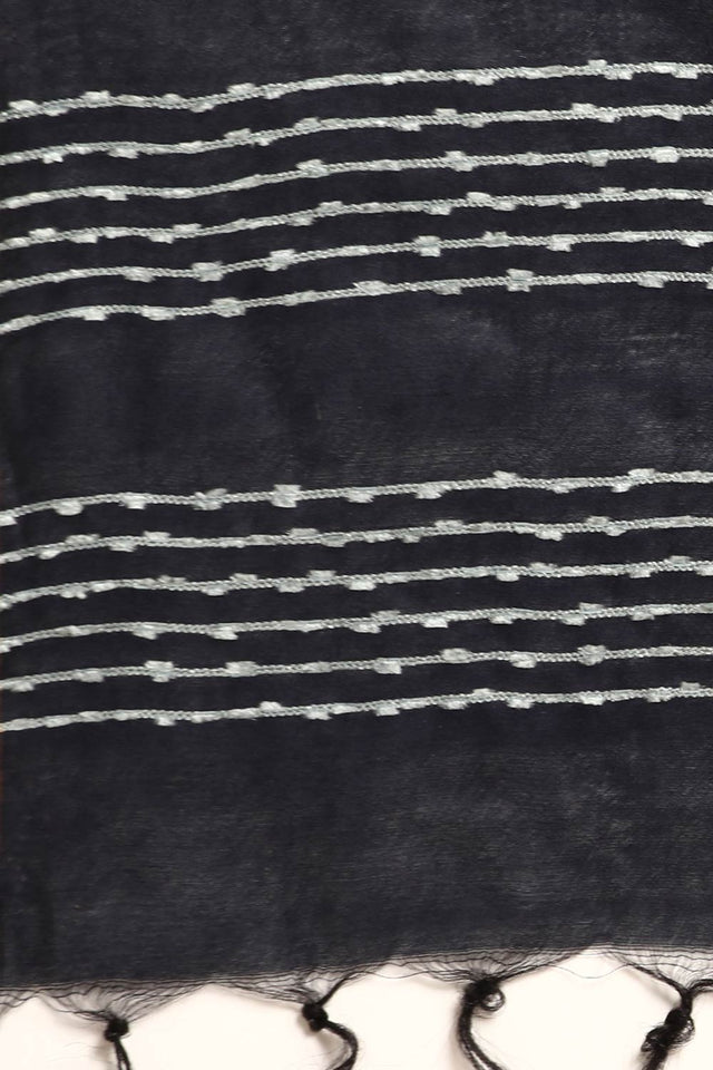 Purple Art Silk Block Saree