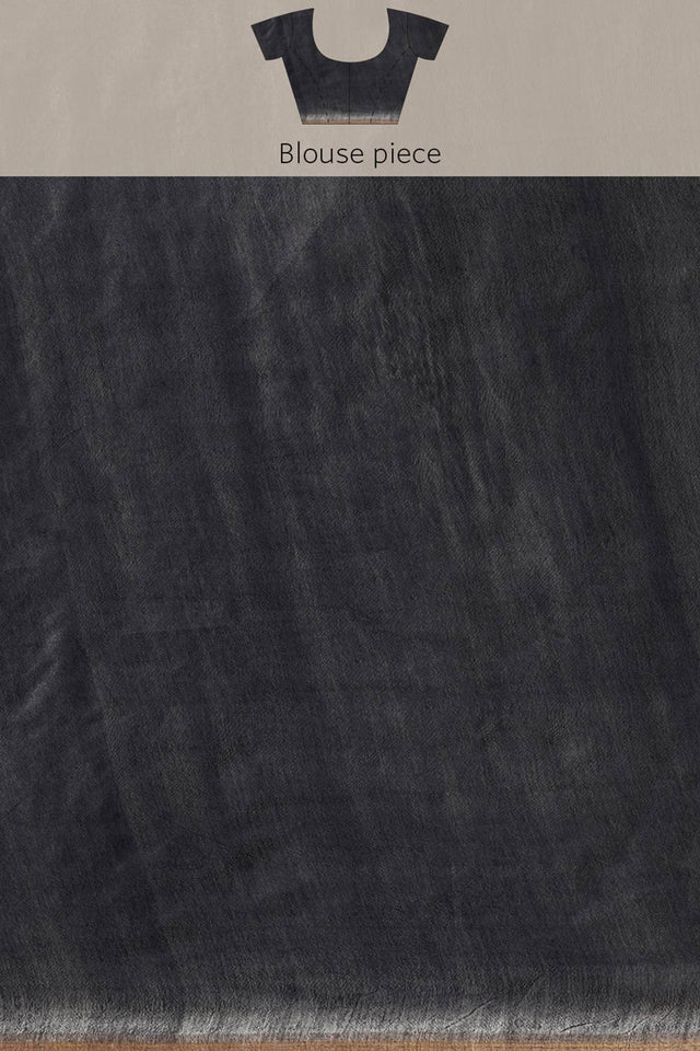 Purple Art Silk Block Saree