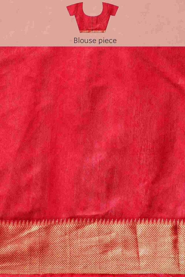 Maroon Art Silk Indian Saree