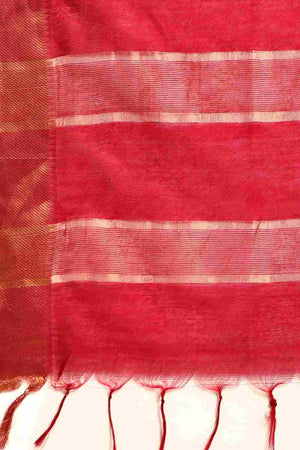 Maroon Art Silk Indian Saree