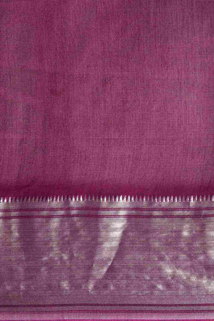Purple Art Silk Block Saree