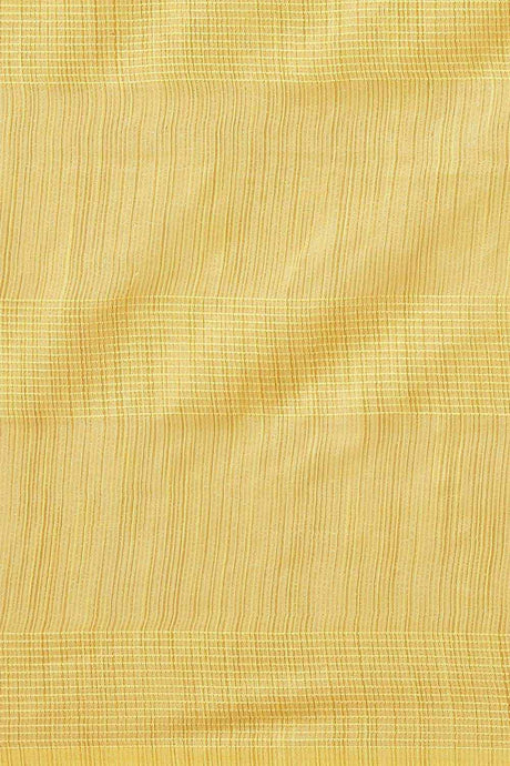 Buy Art Silk Woven Saree in Yellow Online - Front