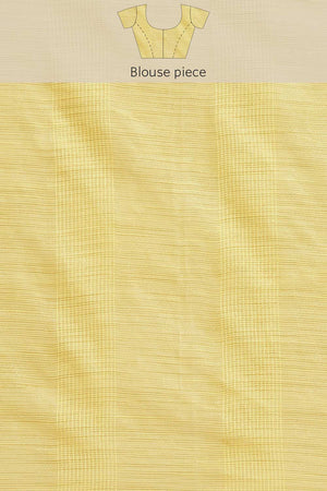 Buy Art Silk Woven Saree in Yellow Online - Zoom Out