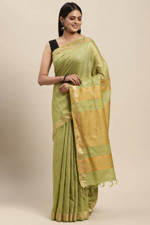 Green Art Silk Indian Saree