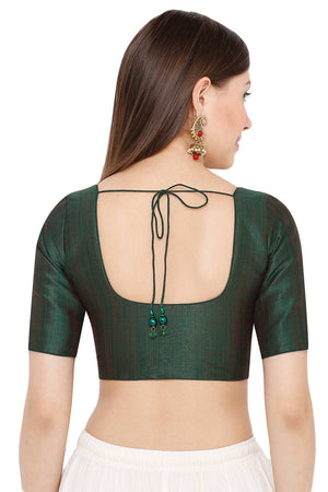 Shop Blouse in Dark Green