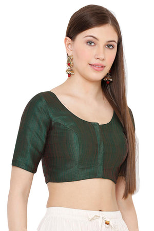 Buy Mulbury Art Silk Solid Blouse Online