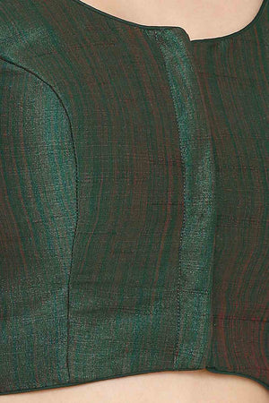 Buy  Solid Blouse in Dark Green