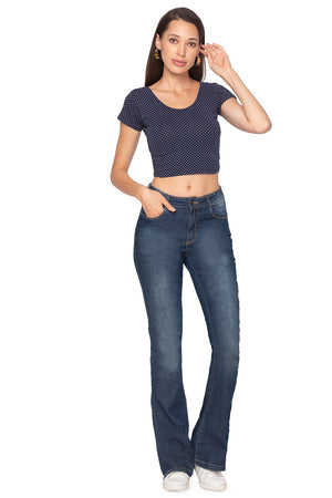 Buy Cotton lycra Blouse in Blue