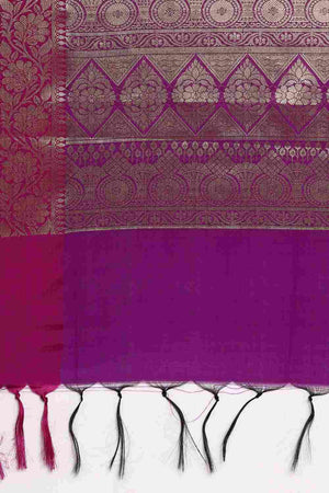 Blue Art Silk Block Saree