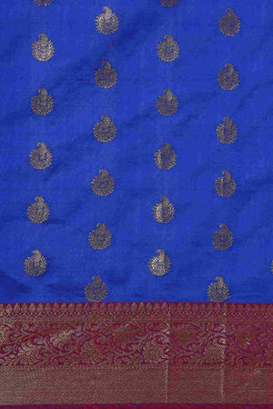 Blue Art Silk Indian Saree