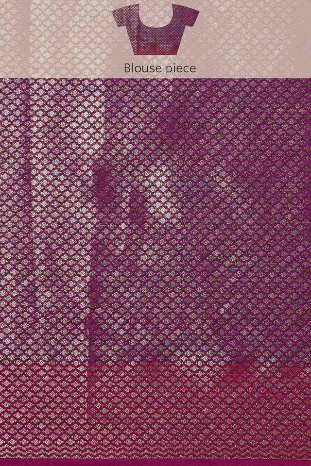 Grey Art Silk Block Saree