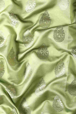 Green Art Silk Block Saree