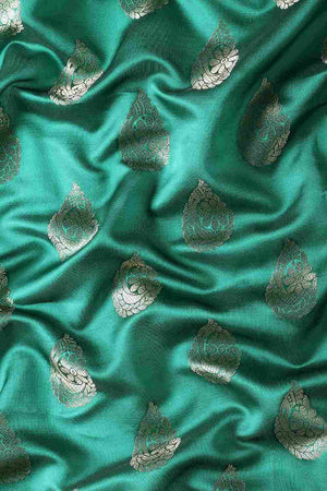 Green Art Silk Block Saree