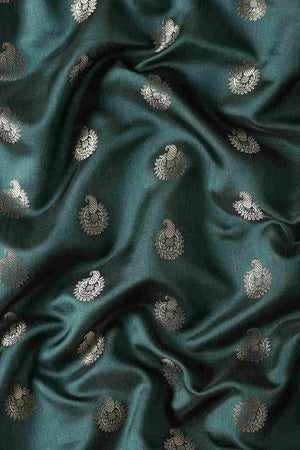 Green Art Silk Block Saree