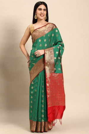 Green Art Silk Indian Saree