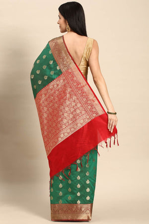 Green Art Silk Indian Saree