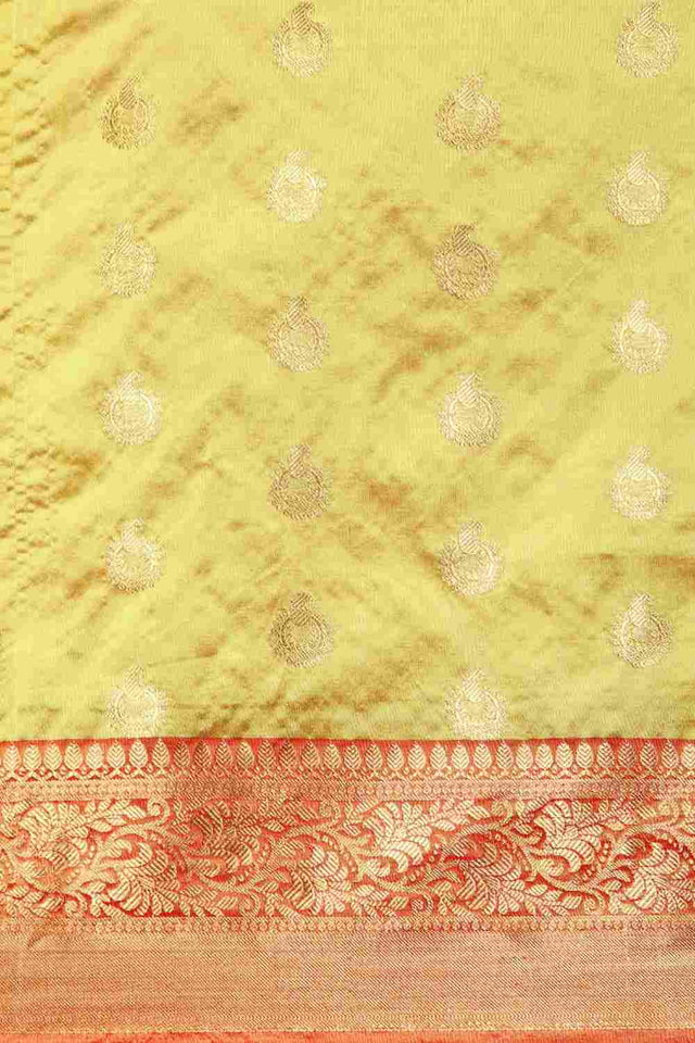 Green Art Silk Block Saree