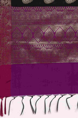 Black Art Silk Indian Saree