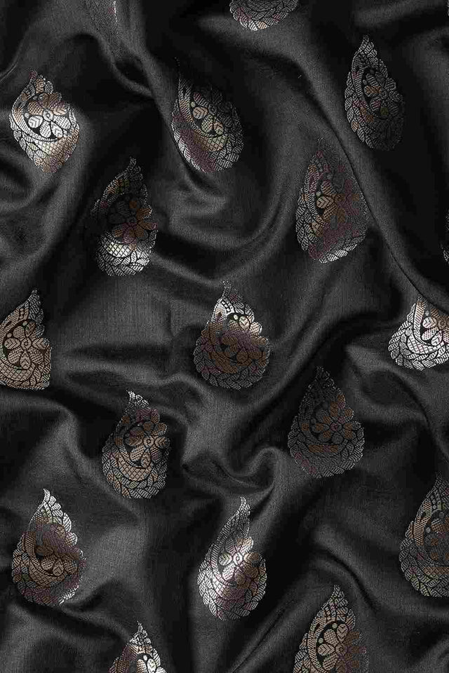 Black Art Silk Indian Saree