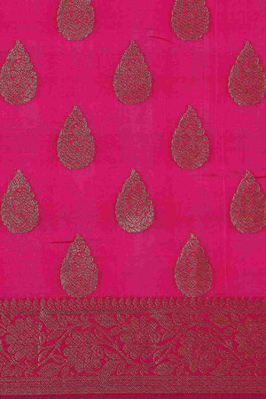 Pink Art Silk Block Saree