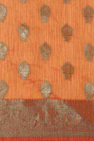 Yellow Silk Blend Indian Saree