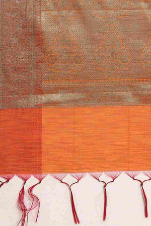 Yellow Silk Blend Indian Saree