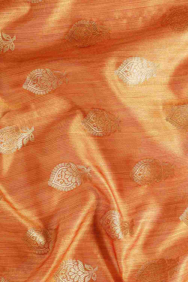 Yellow Silk Blend Indian Saree