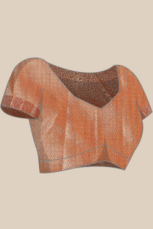 Yellow Silk Blend Indian Saree