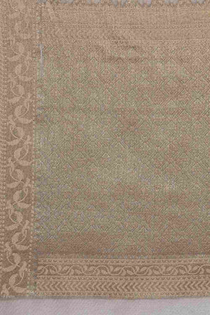 Grey Art Silk Block Saree