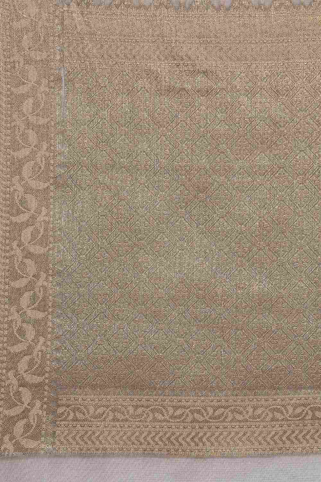 Grey Art Silk Block Saree