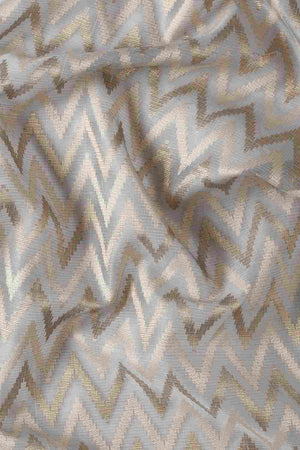 Grey Art Silk Block Saree