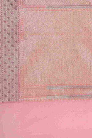 Peach Art Silk Block Saree