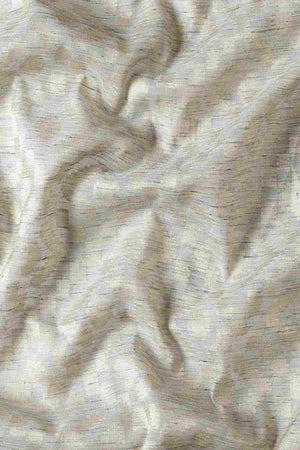 Grey Art Silk Block Saree