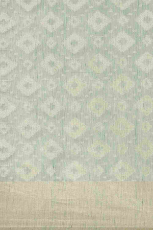 Green Art Silk Block Saree