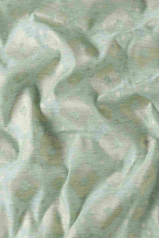 Green Art Silk Block Saree