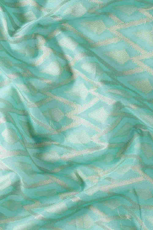 Green Art Silk Block Saree