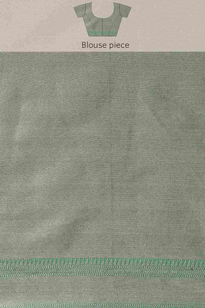 Green Art Silk Block Saree