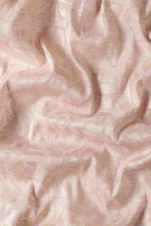 Pink Art Silk Block Saree