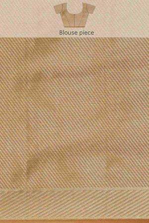 Yellow Art Silk Block Saree