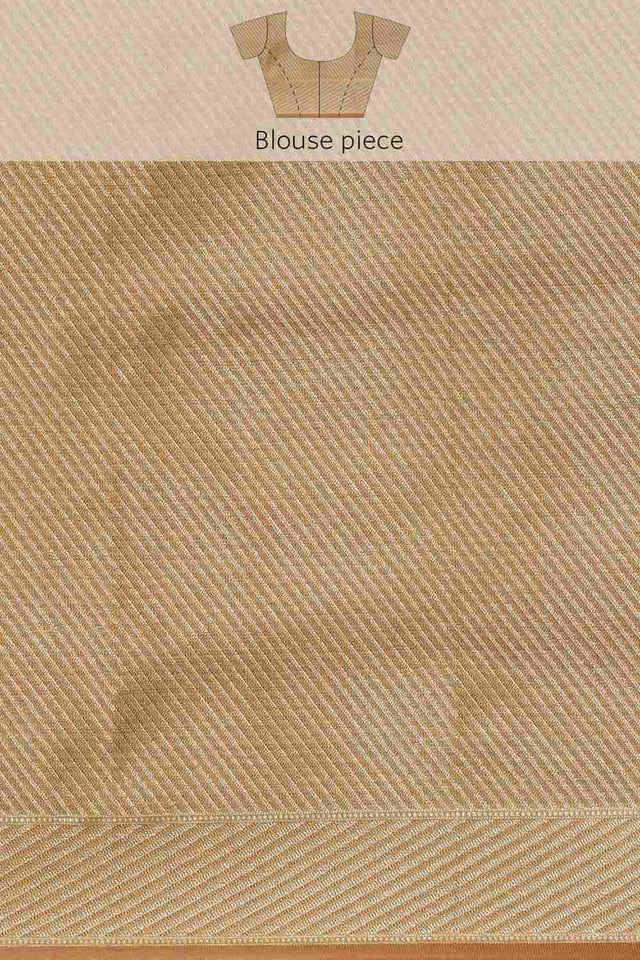 Yellow Art Silk Block Saree