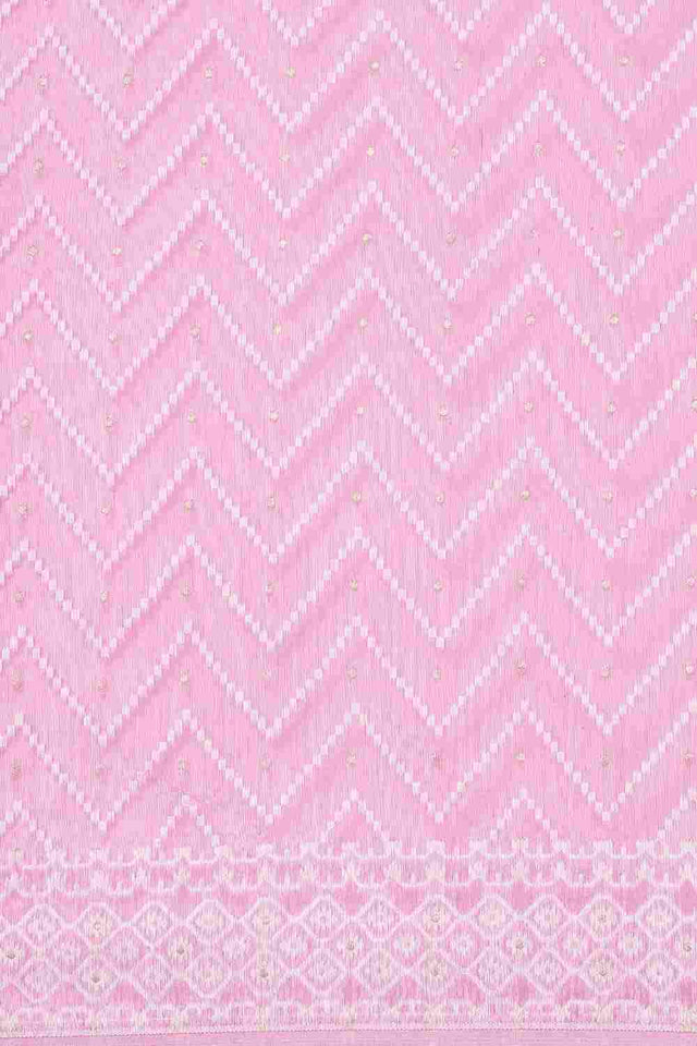 Purple Silk Blend Self-Design Saree