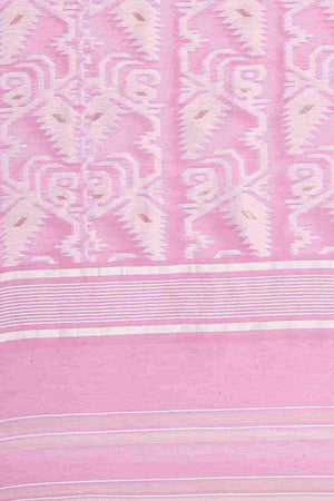 Purple Silk Blend Self-Design Saree