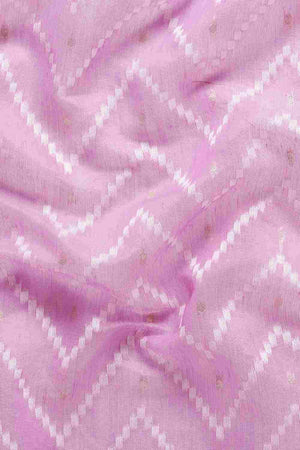 Purple Silk Blend Self-Design Saree