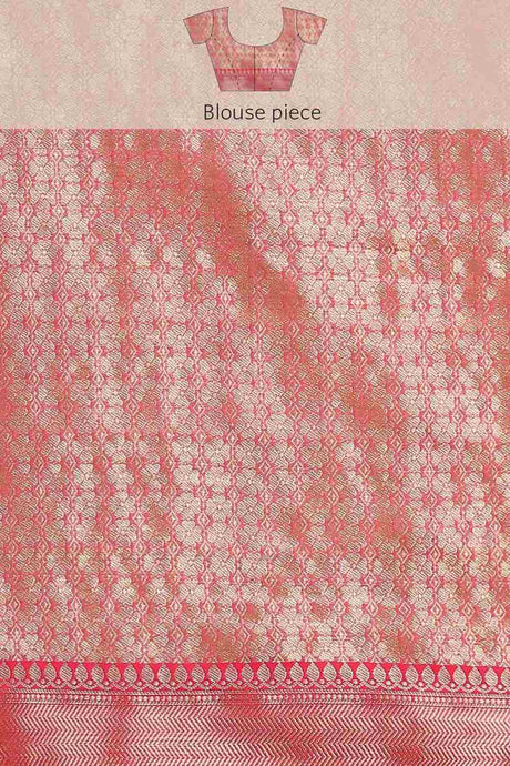 Buy Beige Soft Art Silk Floral Printed Banarasi Saree Online