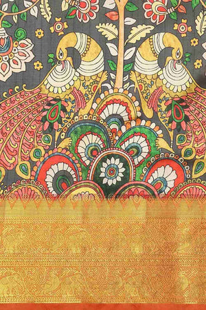 Black Zari Art Silk Saree