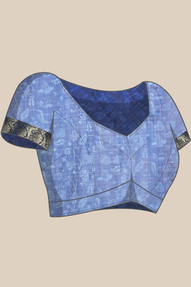 Yellow Muga Silk Floral Saree