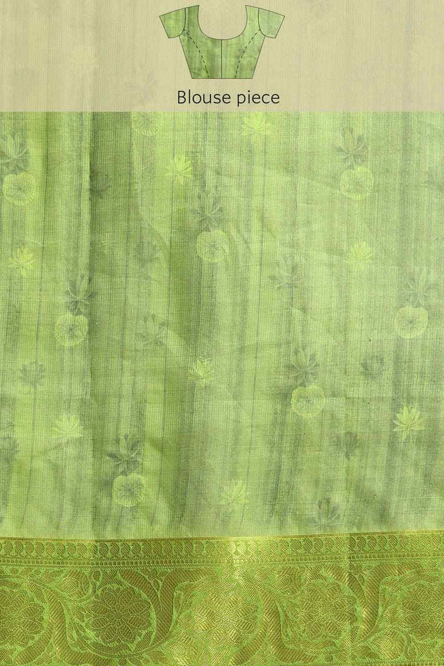 Dark Blue Muga Silk Floral Saree